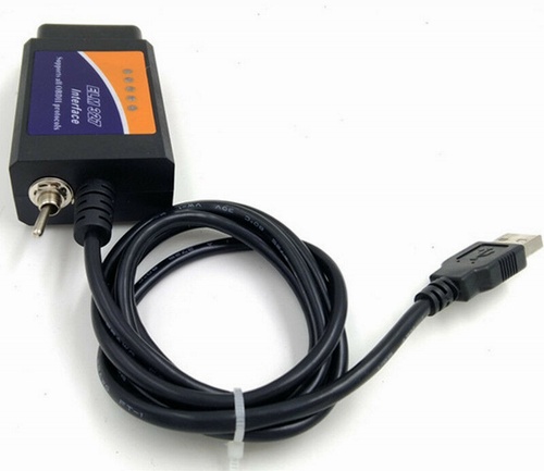 OBD-II OBD 2 адаптер ELM327 v 1.5 USB HS-CAN / MS-CAN switch
